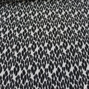 Μπροκάρ ασπρόμαυρο λουλούδι διπλόφαρδο 1.50φ