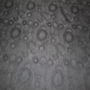 Μπροκάρ Μαύρο με κύκλους φάρδος 1.50