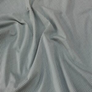 Βαμβακερό ψιλό καρώ μαύρο