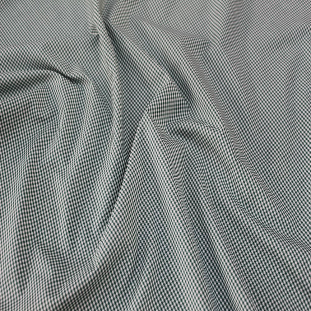 Βαμβακερό ψιλό καρώ μαύρο