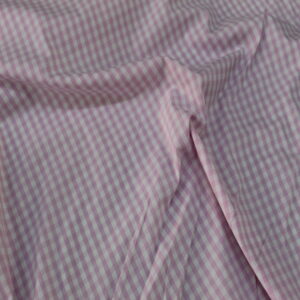 Cotton fine checkered pink