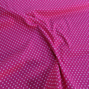 Cotton polka dot fuchsia color