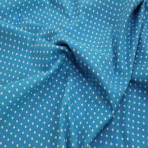 Cotton polka dot light blue